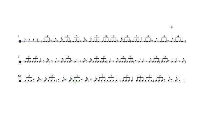TRIPLET & Off Beat 8th NOTES | RHYTHM READING EXERCISES to master your skills! смотреть онлайн