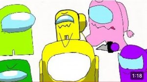 Among us animation - Annoying pigeon meme (mini yellow)
