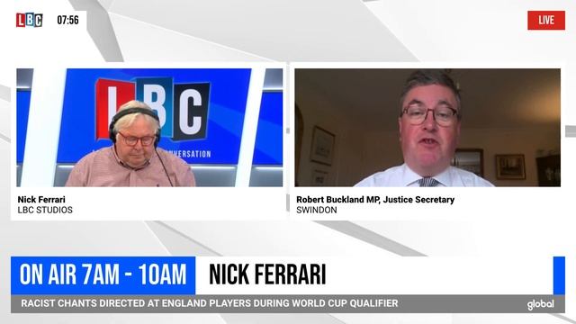 Justice Secretary Robert Buckland with Nick Ferrari | LBC смотреть онлайн