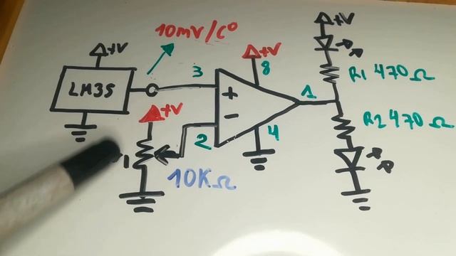 Como medir la temperatura usando el sensor LM35 y un Op-Amp! смотреть онлайн