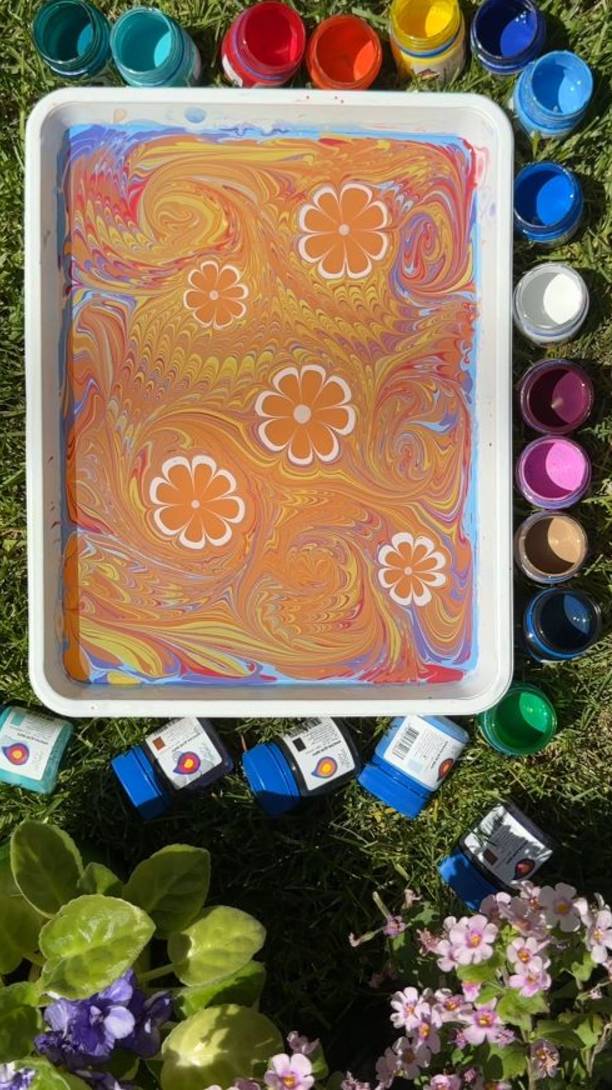 Цветы. Лето. Эбру
Техника рисования на воде, эбру смотреть онлайн