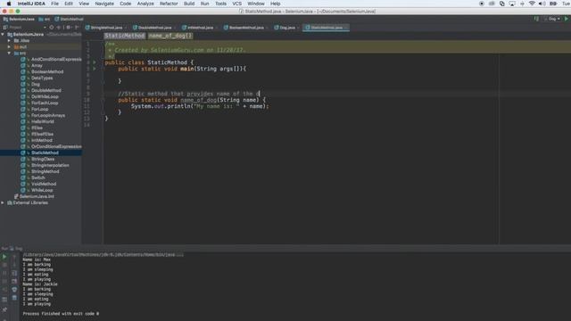 Static Methods in Java смотреть онлайн