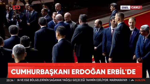 Cumhurbaşkanı Erdoğan, Erbil'e Ayak Bastı | TV100 Ana Haber смотреть онлайн
