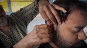 Лучший индийский уличный массаж головы за 1$ от парикмахера Прадипа #ASMR