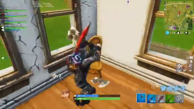 Fortnite New LMG Weapon Gameplay on GTX TITAN X// player //10+ victories смотреть онлайн