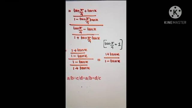 Trigonometry imp question... tan(45°+x)/tan(45°–x) смотреть онлайн