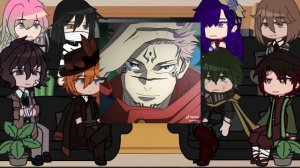 Fandoms react to sukuna - jjk, mha, genshin impact, kny and bsd react | Gacha React | Part 1? |