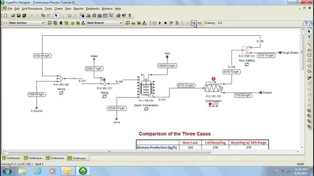 SuperPro Designer - Continuous Process Tutorial Part 2 (26Apr2012) смотреть онлайн