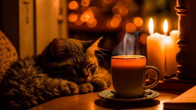 Засыпайте под мурлыканье кота и джазовую музыку 🔥 Расслабьтесь в атмосфере кафе книжного магазина смотреть онлайн