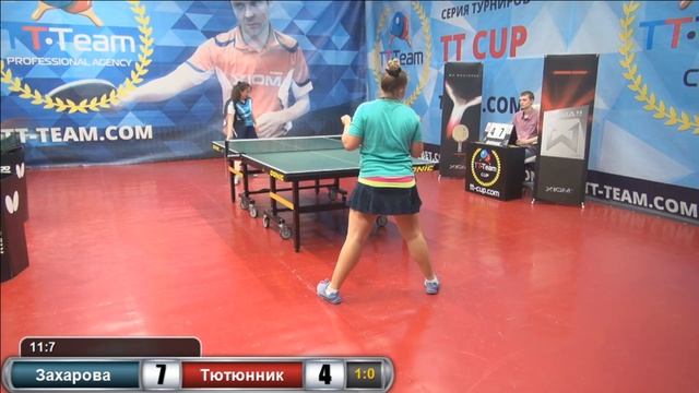 игра за 1 место. Захарова - Тютюнник. 27 июня 2016 TT Cup смотреть онлайн