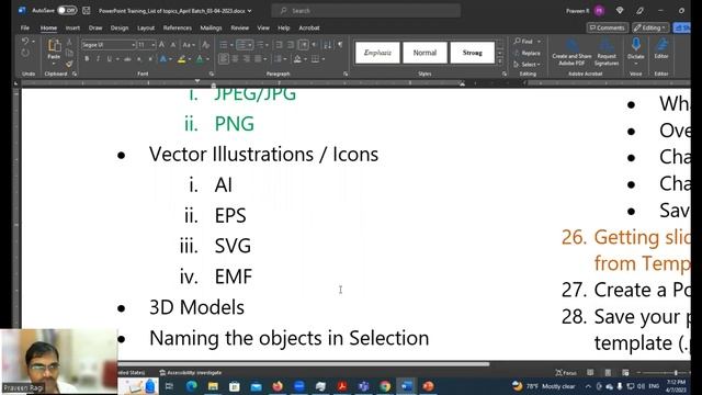 PowerPoint Class -7th April 2023 -Topic 1: Morph Transition in PowerPoint: Tips & Tricks - in Telug смотреть онлайн