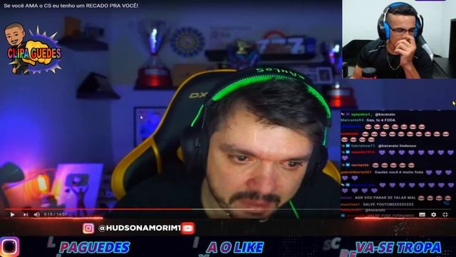 HUDSON AMORIM REAGINDO | GAULES DESABAFA SOBRE O FREE FIRE E A LOUD | EMOCIONANTE HUDSON CHOROU смотреть онлайн