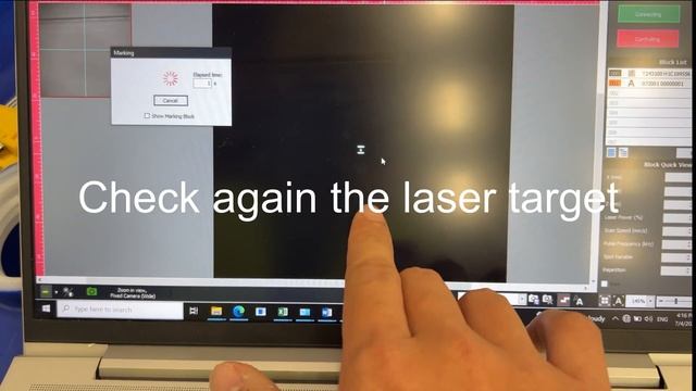 Keyence 3 Axis Hybrid Laser Marker MD-X2000A Target Marking Adjustment Tutorial смотреть онлайн