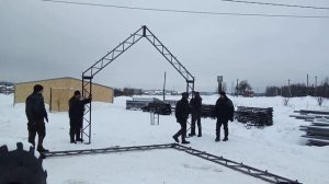Фермы для гаража в два этажа. Барн хаус каркас за час...