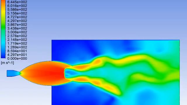Rocket Engine Nozzle Simulation - ANSYS Fluent смотреть онлайн