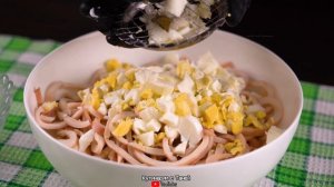 Салат ОКЕАН Самый вкусный салат с кальмарами! На праздник или ужин _ Кулинарим с Таней (1080p)