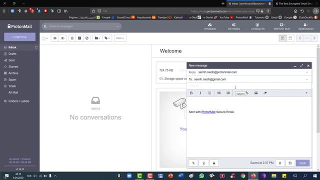 أقوى إيميل مشفر Protonmail شرح إنشاء حساب واستخدامه 2020 смотреть онлайн