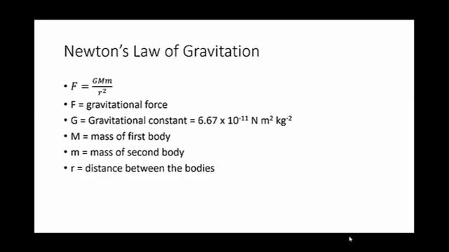Newton's law of gravitation смотреть онлайн
