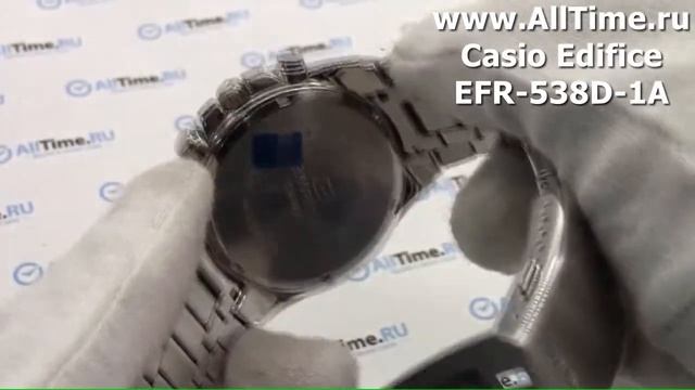 Обзор. Мужские наручные часы Casio Edifice EFR-538D-1A с хронографом смотреть онлайн