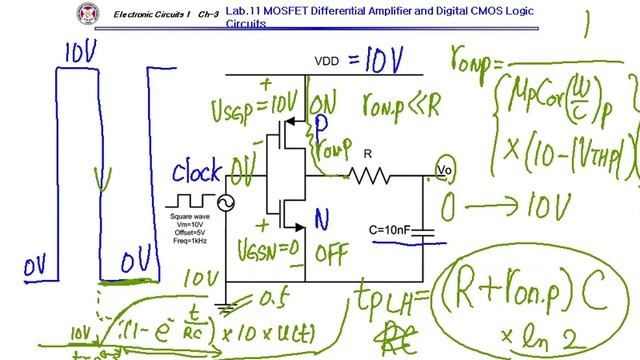 POSTECH Electronic Circuits 1 CH3: Lec 13-3, LAB: MOSFET Differential Amplifier and Digital CMOS смотреть онлайн