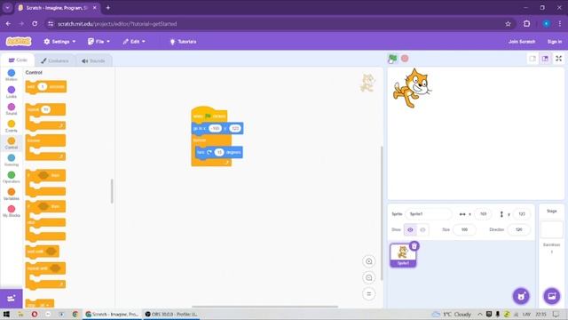 урок по scratch ознокомления и блоки движения смотреть онлайн