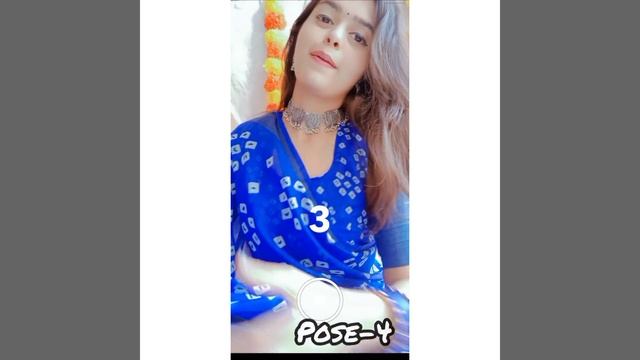 Top 7 Hide Face Poses | Saree Edition | DP or Profile Picture Clicks | Santoshi Megharaj смотреть онлайн