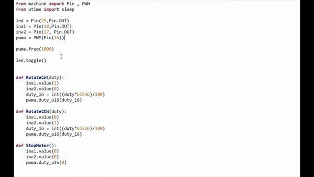 DC Motor control using Raspberry Pi PICO (RP2040), Micropython and TB6612FNG motor driver смотреть онлайн