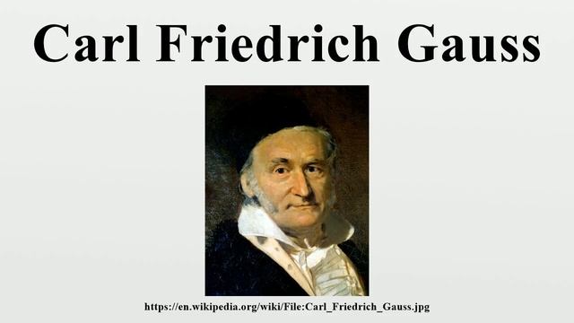 Carl Friedrich Gauss смотреть онлайн