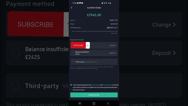 How to Buy USDT Tehther on Kucoin exchange using Moblie Application | Convert GBP to USDT - Tutoria смотреть онлайн