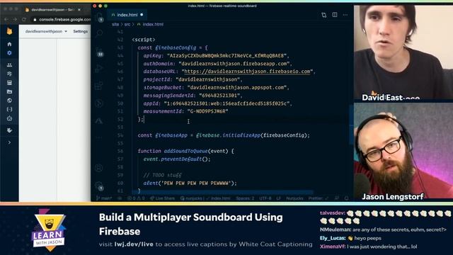Build a Multiplayer Soundboard Using Firebase (with David East) — Learn With Jason смотреть онлайн