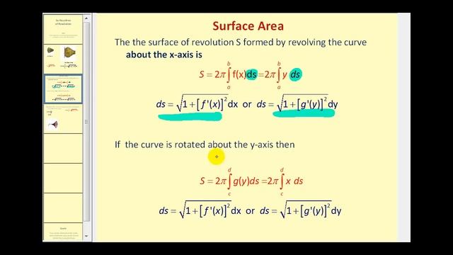 Surface Area of Revolution - Part 1 of 2 смотреть онлайн