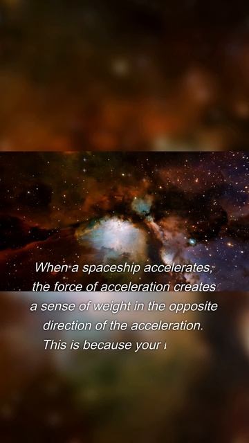 Why Does Acceleration in Space Give a Sense of Weight? #space смотреть онлайн
