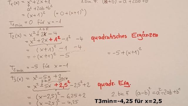Terme #8: Quadratisches Ergänzen, quadratische Ergänzung смотреть онлайн