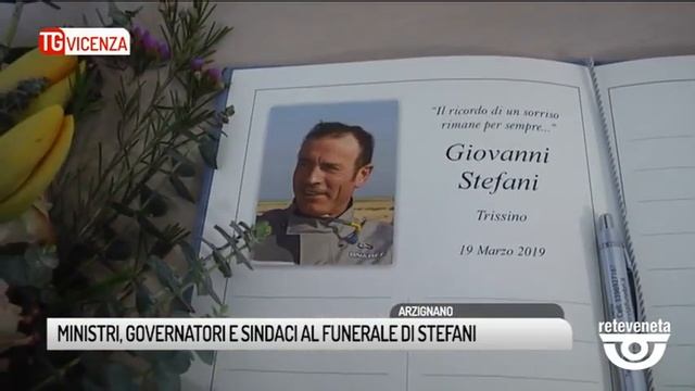 TG VICENZA (28/03/2019) - MINISTRI, GOVERNATORI E SINDACI AL FUNERALE DI STEFANI смотреть онлайн