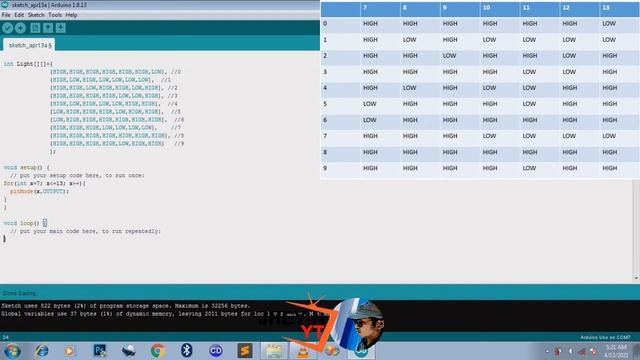 DIGITAL TUBE USING MULTIDIMENSIONAL ARRAY | 7 SEGMENT SHORT CODE | ARDUINO BASIC TUTORIAL смотреть онлайн
