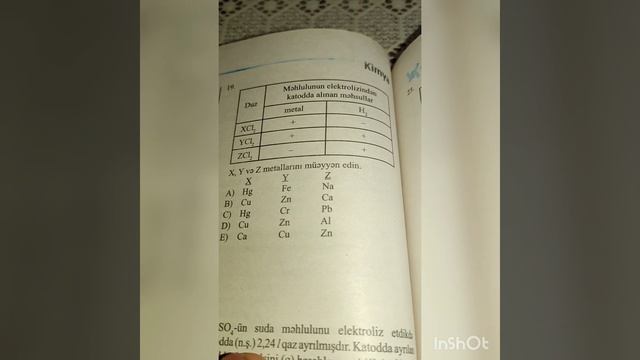 Yeni Güvən kimya test toplusu / 11.4. Elektroliz / səh 148 / 1-31 əhatəli izahlar смотреть онлайн