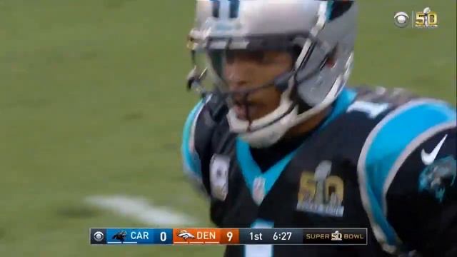 Von Miller Strips Cam Newton Twice In Super Bowl 50 HD смотреть онлайн