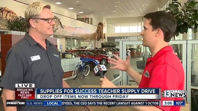 General manager of Subaru of Las Vegas talks about school supply drive смотреть онлайн