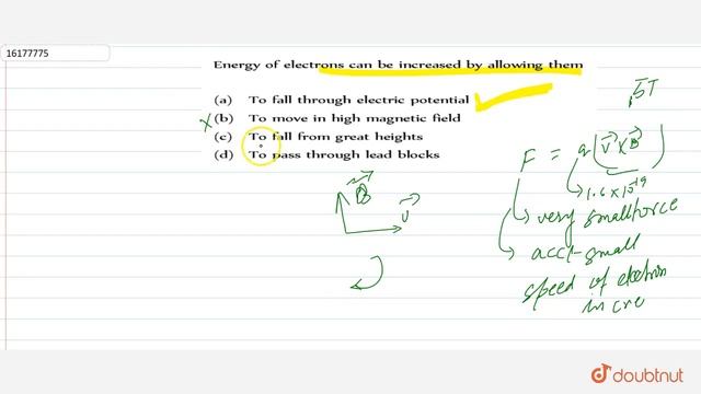 Energy of electrons can be increased by allowing them | 12 | ELECTRON, PHOTON, PHOTOELECTRIC EF... смотреть онлайн