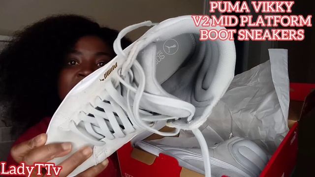 PUMA VIKKY V2 MID CORD SNEAKERS UNBOXING|VIKKY PLATFORM SHOES |PUMA MID BOOT REVIEW | ANKLE SHOES смотреть онлайн