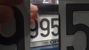 сгнил патрон подсветки номера Зафира Б / the license plate light cartridge has rotted/ OPEL Zafira