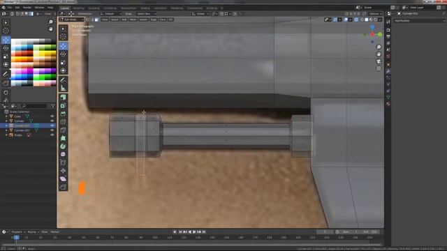Моделирование револьвера в Блендере. Modeling of a revolver in Blender. Zbrush. Substance Painter. смотреть онлайн