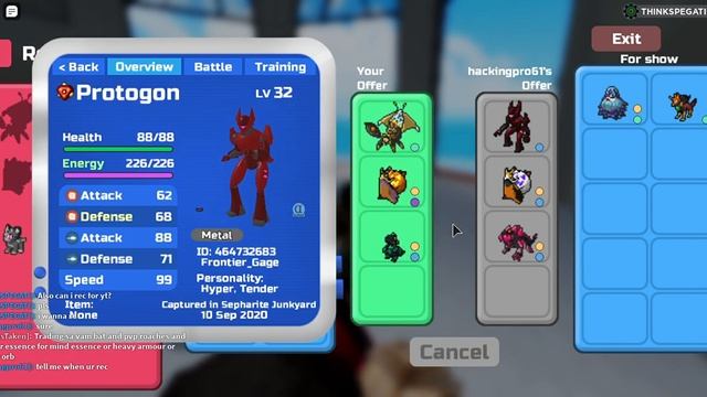 Trading Gamma cephalops + adds for GHW GAS (part clever) AND ADDS! | Loomian Legacy| Roblox|Trading смотреть онлайн