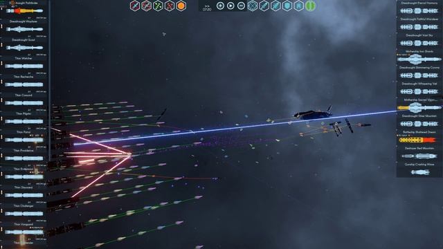 Terra Invicta - Titans and Dreadnoughts fleet VS Double Alien Mothership fleet смотреть онлайн