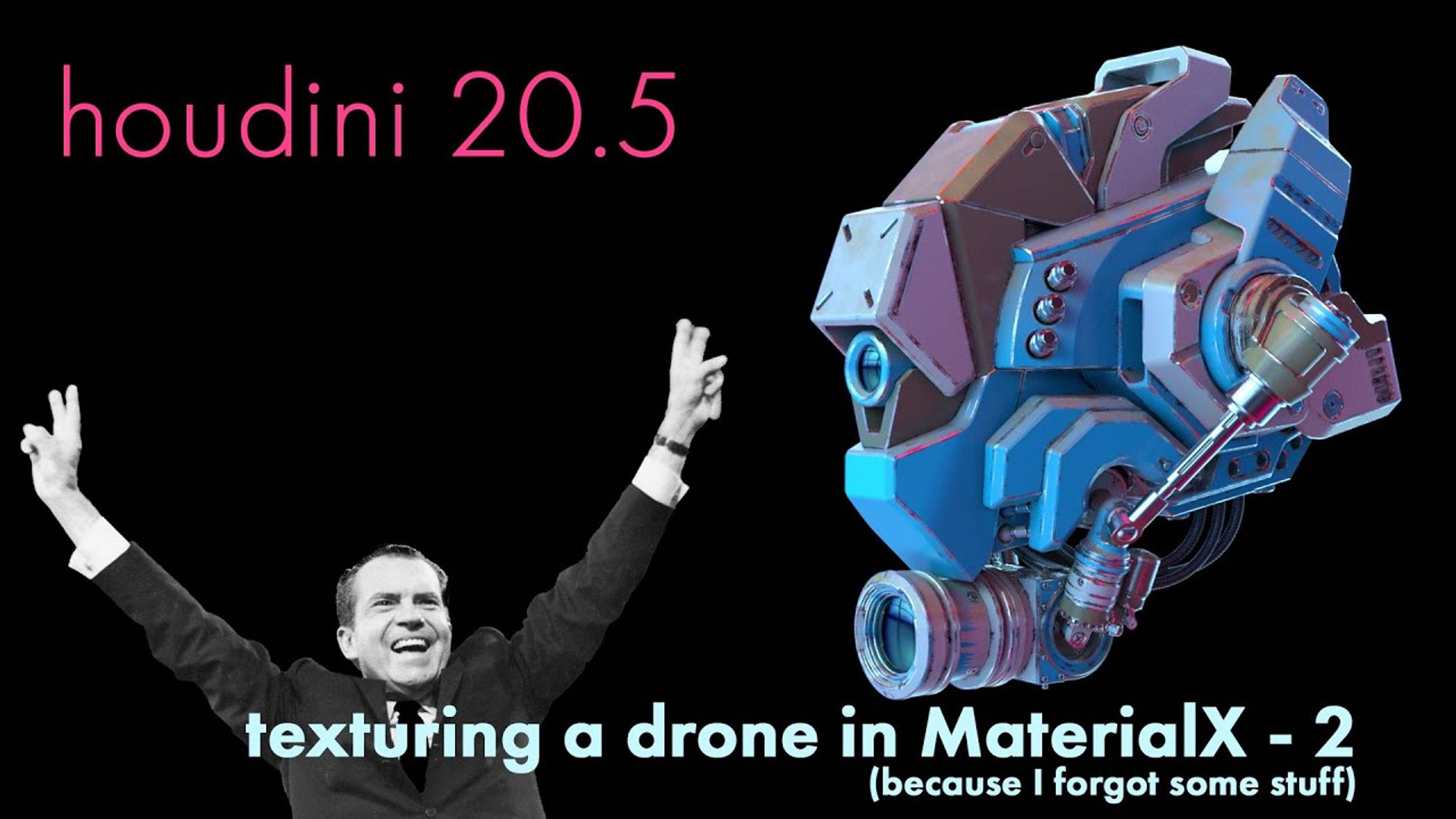 Houdini 20.5 - Texturing a Drone in MaterialX - Dust, dirt and edge wear смотреть онлайн