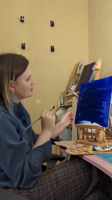 Решила позволить себе творческие эксперименты #творчество #художник #рисуем смотреть онлайн