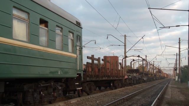 2ТЭ10У-0460 с хозяйственным поездом (ПМС-41) смотреть онлайн