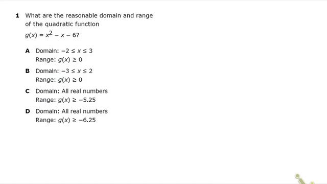 Algebra 1 EOC REVIEW - Domain and Range of linear and quadratic functions (A2A & A6A) смотреть онлайн