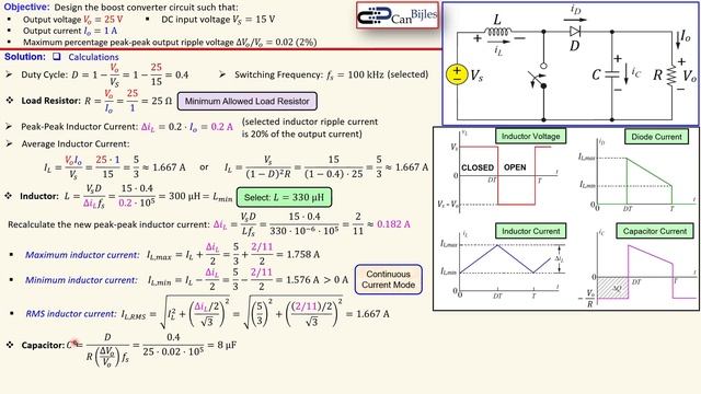 ⚡DC-DC Boost Converter Design 🔋 Power Electronics Calculations & MATLAB/Simulink смотреть онлайн