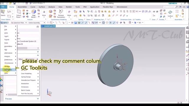 SIEMENS NX12 Gear Modeling Tutorial GC Toolkits Handy Fan 1